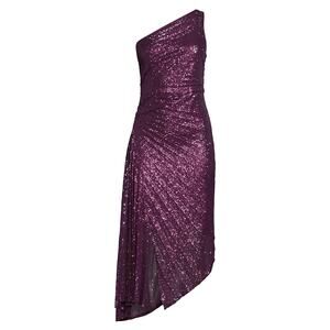 Ungaro Ava Asymmetric Sequin Dress Size 0